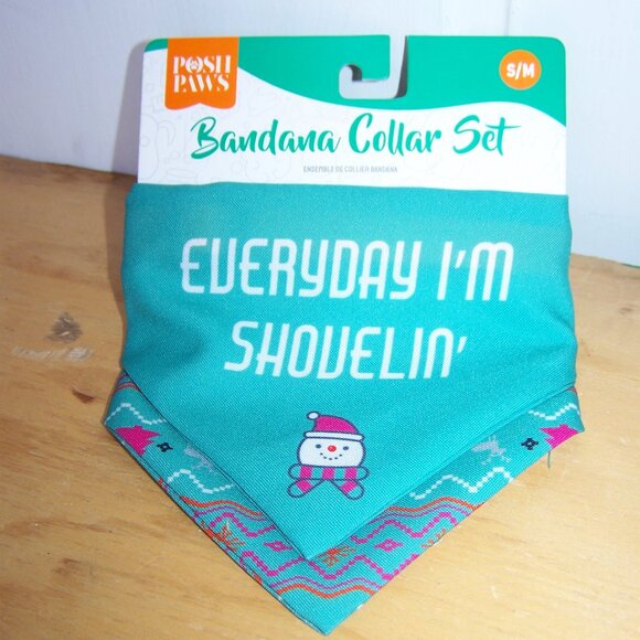 Posh Paws NWT Bandana Collar Set Sz S/M - Picture 1 of 6